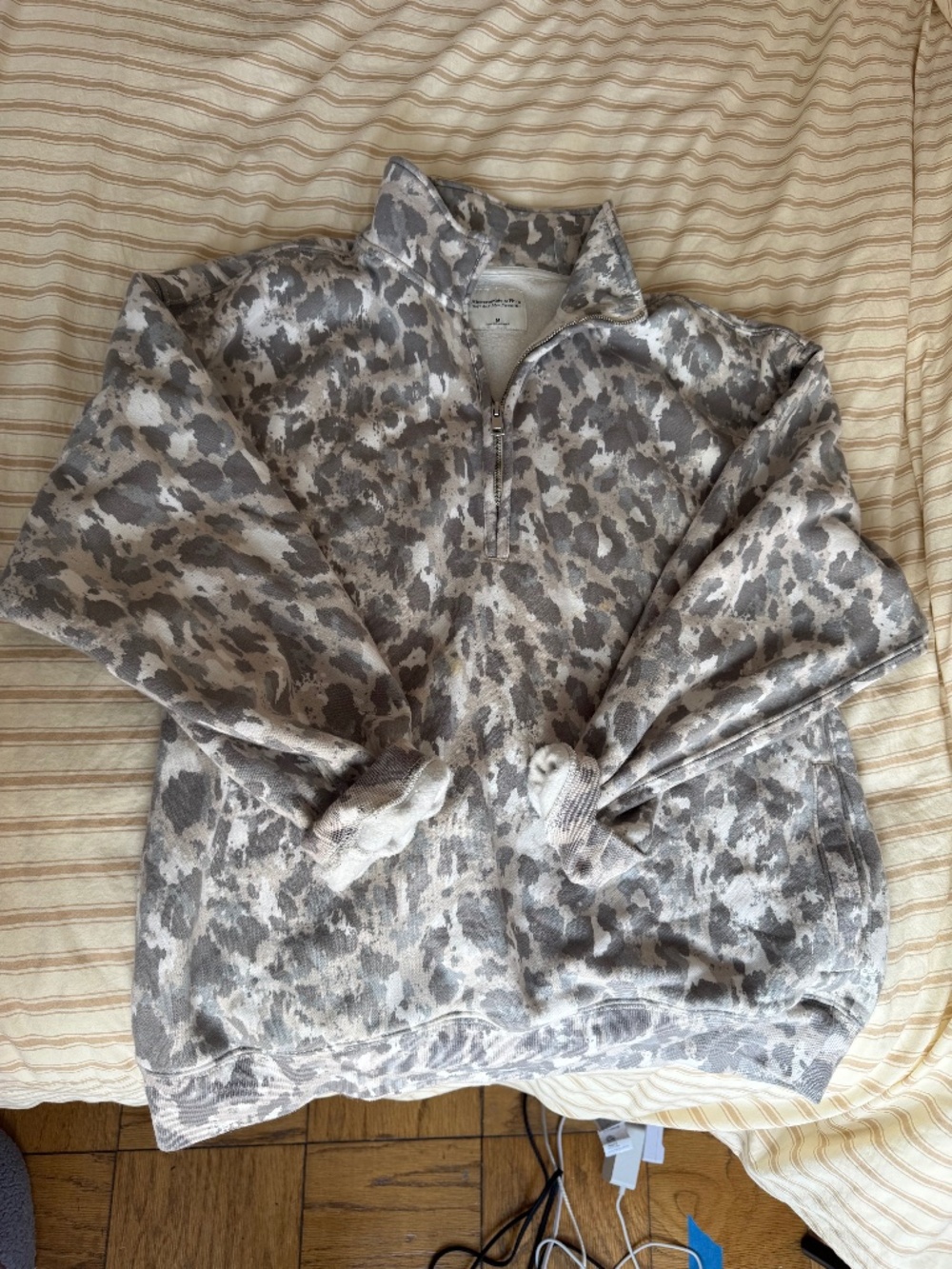 Camo Abercrombie Quarter zip